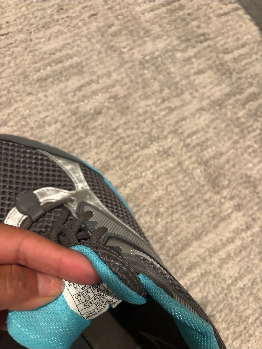 Ryka Gray and Teal Women's Running Shoes size 11